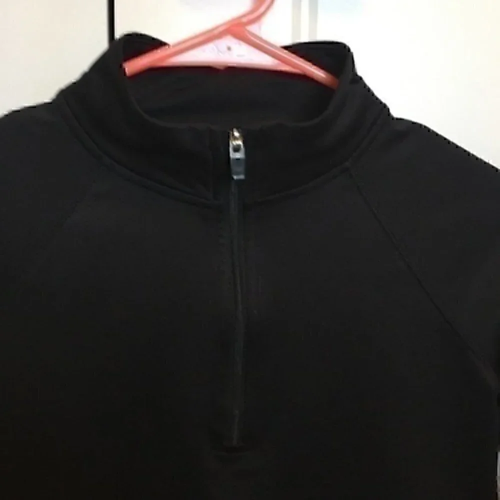 Justice Girls size 10 black  1/4 zip jacket